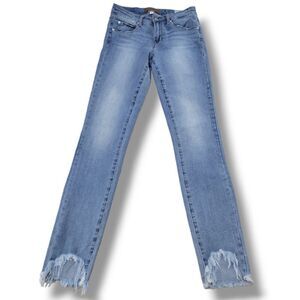 Leith Jeans Size 24 24"x28.5" Women's Leith High Rise Skinny Jeans Stretch Blue